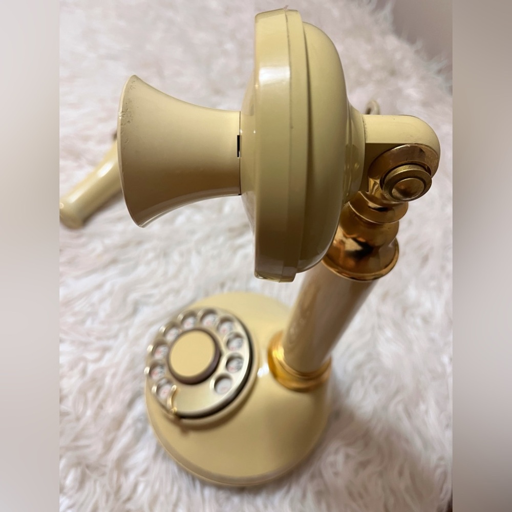 The Candlestick Rotary Telephone 1973 Western Electric Vintage Decor no cord - Picture 5 of 13